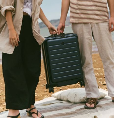 Suitcases packed and ready for a trip